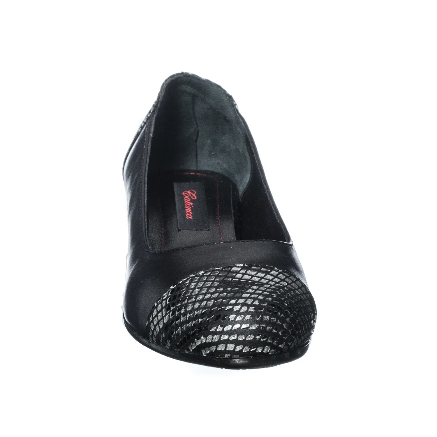 Catinca Shoes T6 NBSA pantofi dama negru sarpe piele naturala