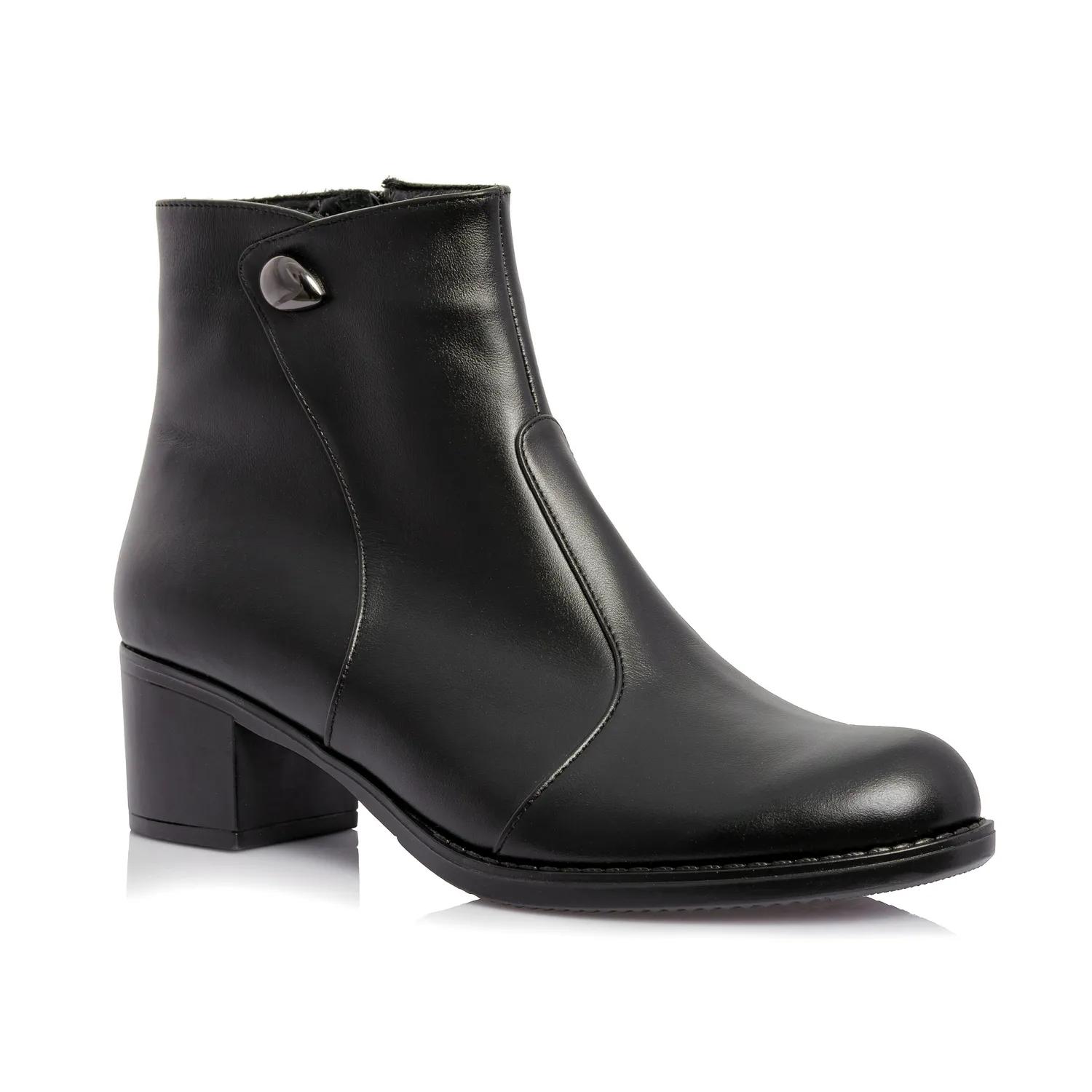 Catinca Shoes T54 NB ghete dama negru box piele naturala