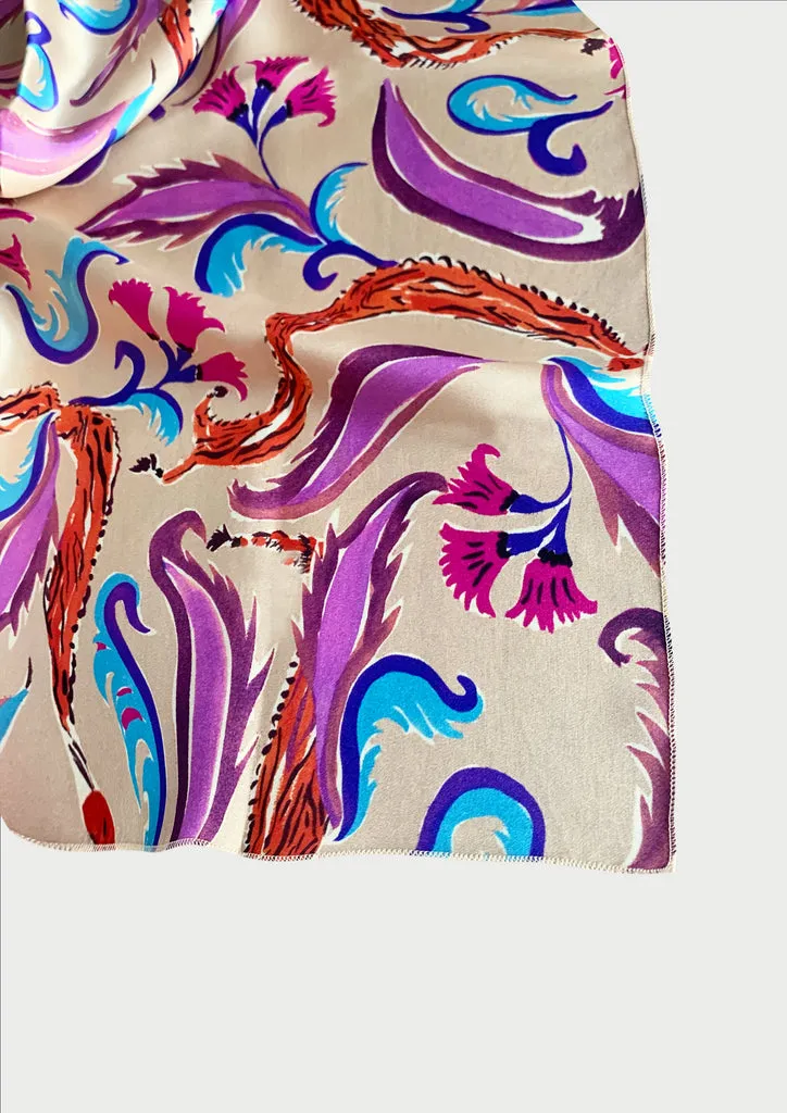 Flagelus Cristobal Nude Scarf esarfa matase 65x65