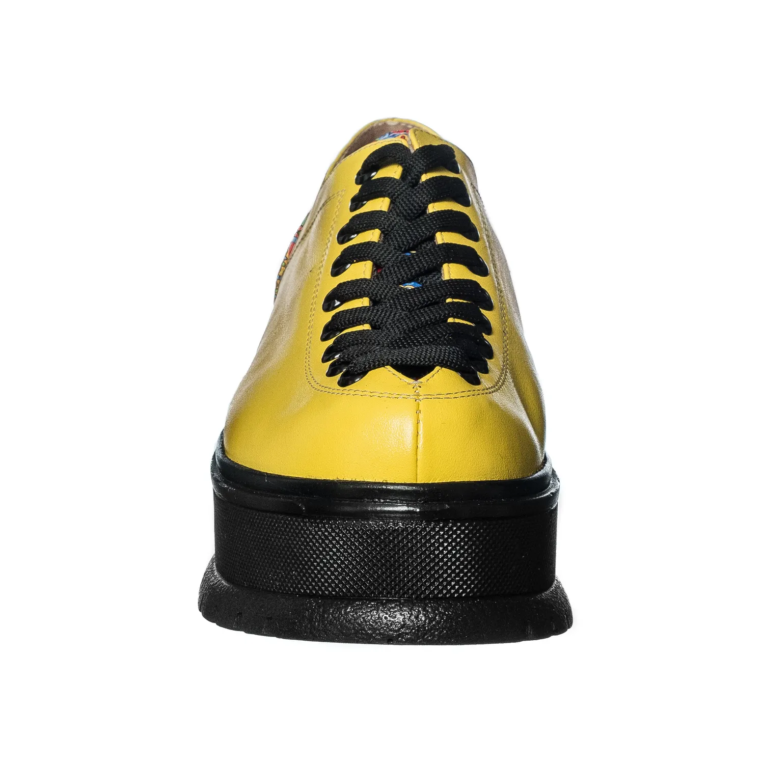 Catinca Shoes X3 GBM3D pantofi dama piele naturala galben mozaic