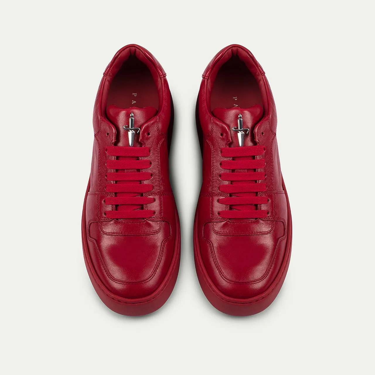 Cesare Paciotti Linea Oxford pantofi barbati piele rosie