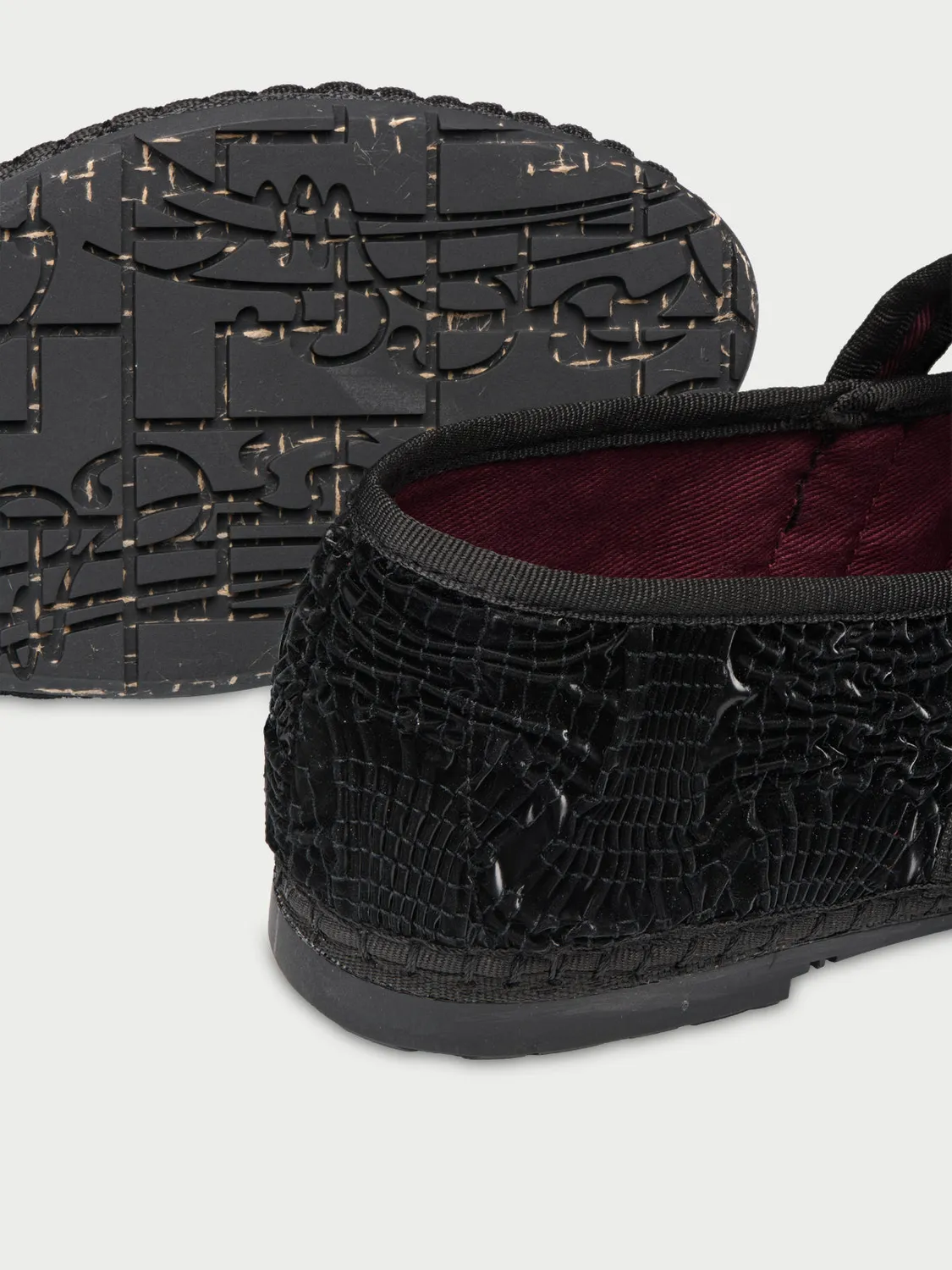 Flagelus Pierre Cuir Black balerini negru catarama