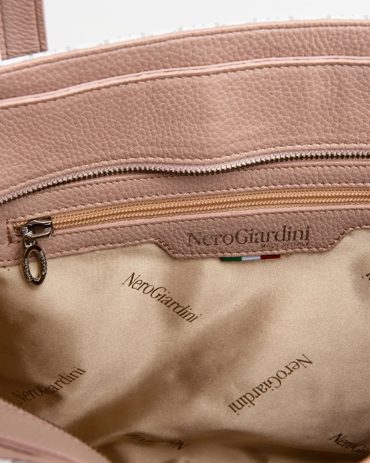 NeroGiardini shopper dama monograma cu fermoar