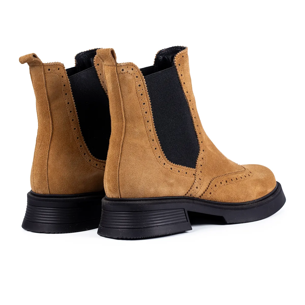 Lucas Shoes 400 Bej Velur ghete dama piele