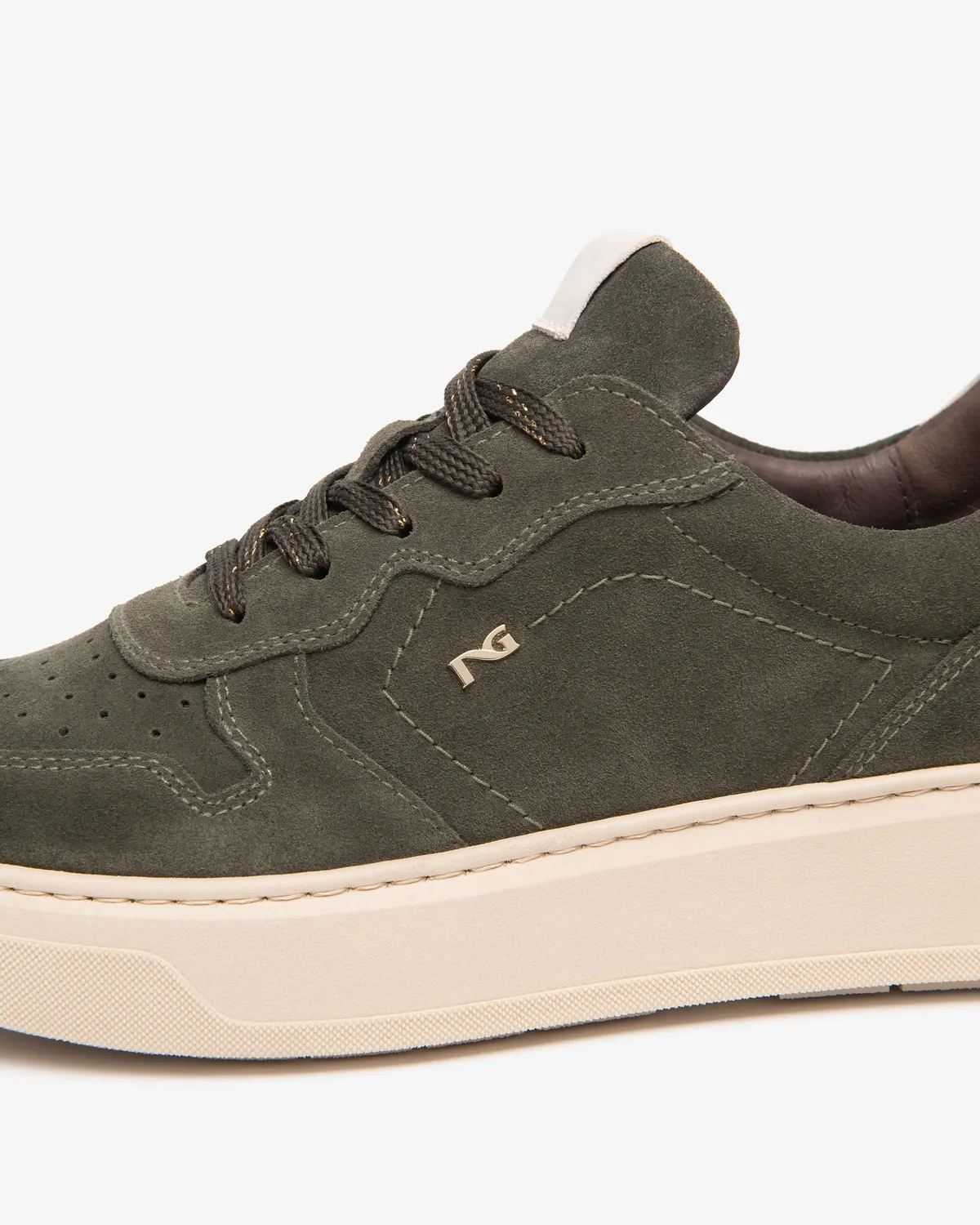NeroGiardini sneakers damă piele întoarsă platformă